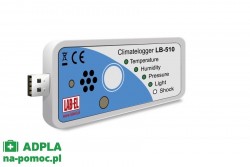 Rejestrator parametrów klimatu USB: temperatury, wilgotności LB-510 TW